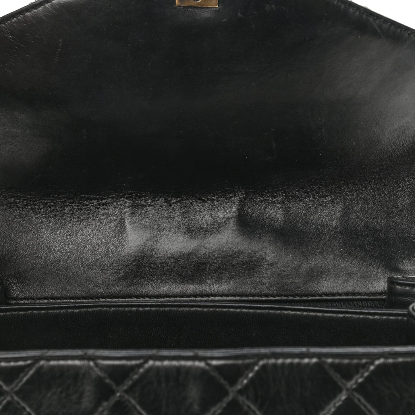 Lambskin Quilted Shoulder Flap Bag So Black
