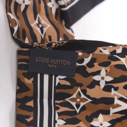 Louis Vuitton Silk Monogram Giant Jungle Bandeau Black 2 of 7