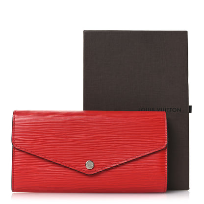 Louis Vuitton Epi Sarah Wallet NM Coquelicot 8 of 8
