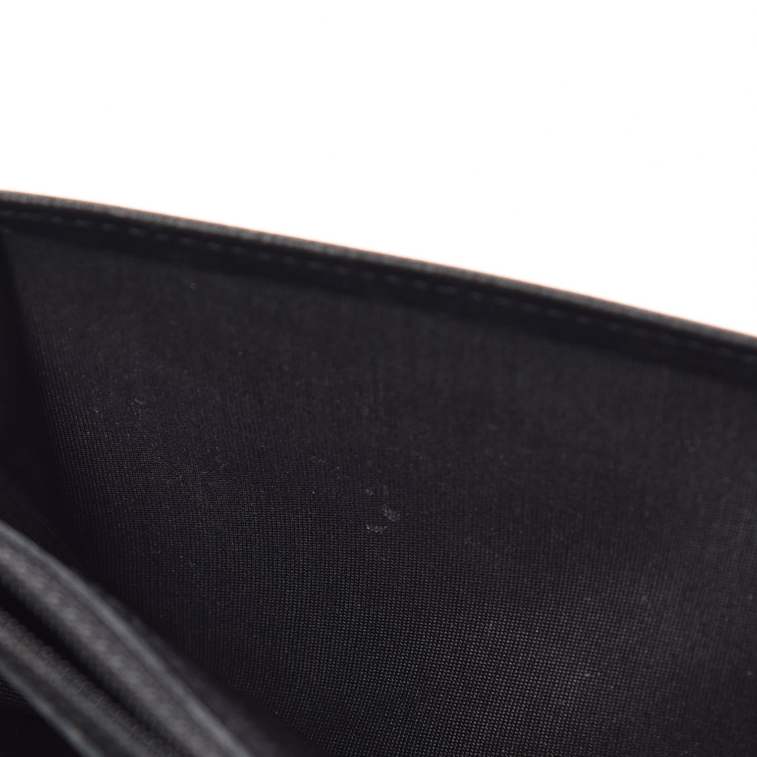 Chanel Goatskin Camellia Embossed Flap Wallet Black 15 of 15