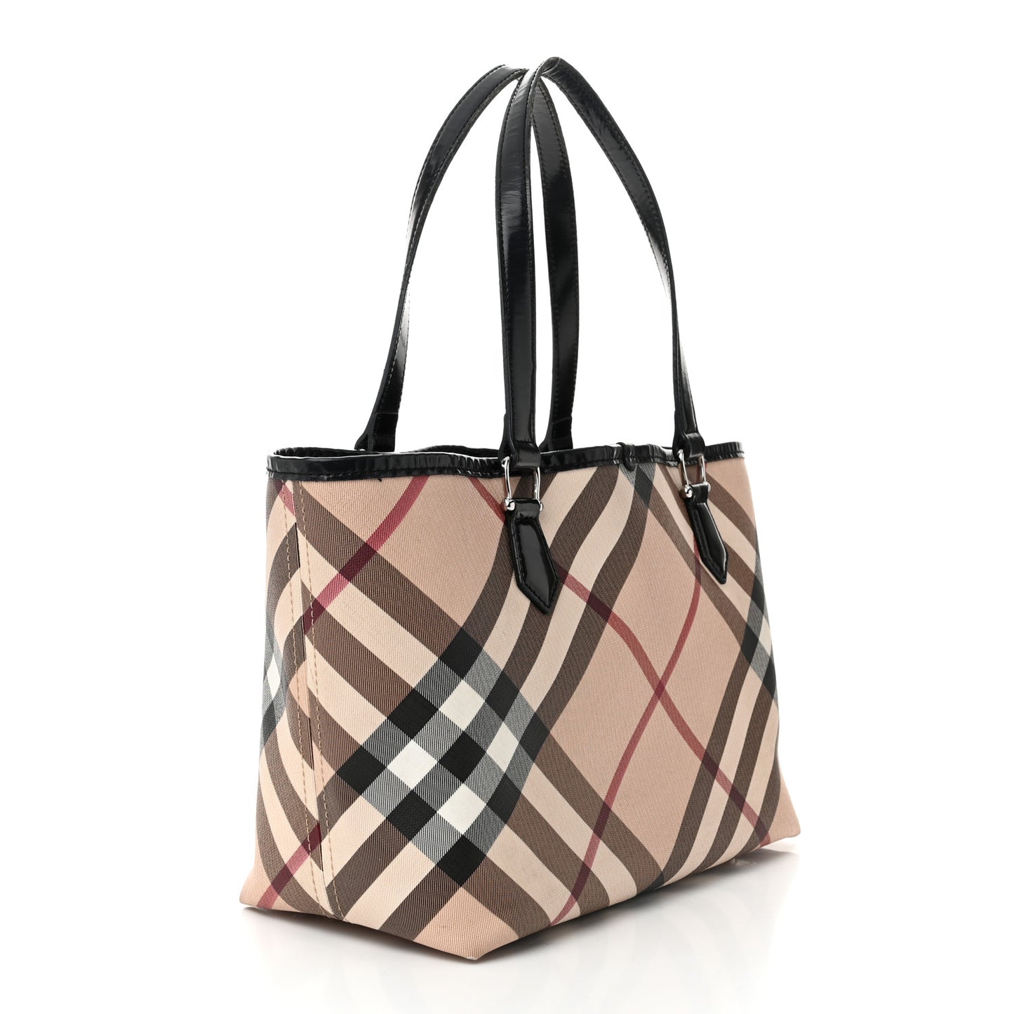 Supernova Check Small Nickie Tote Black