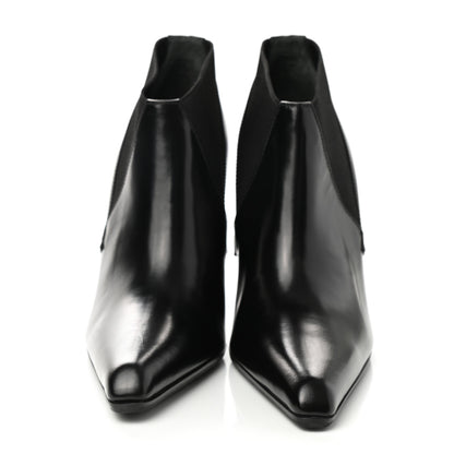 Prada Spazzolato Ankle Boots 36 Black 2 of 9