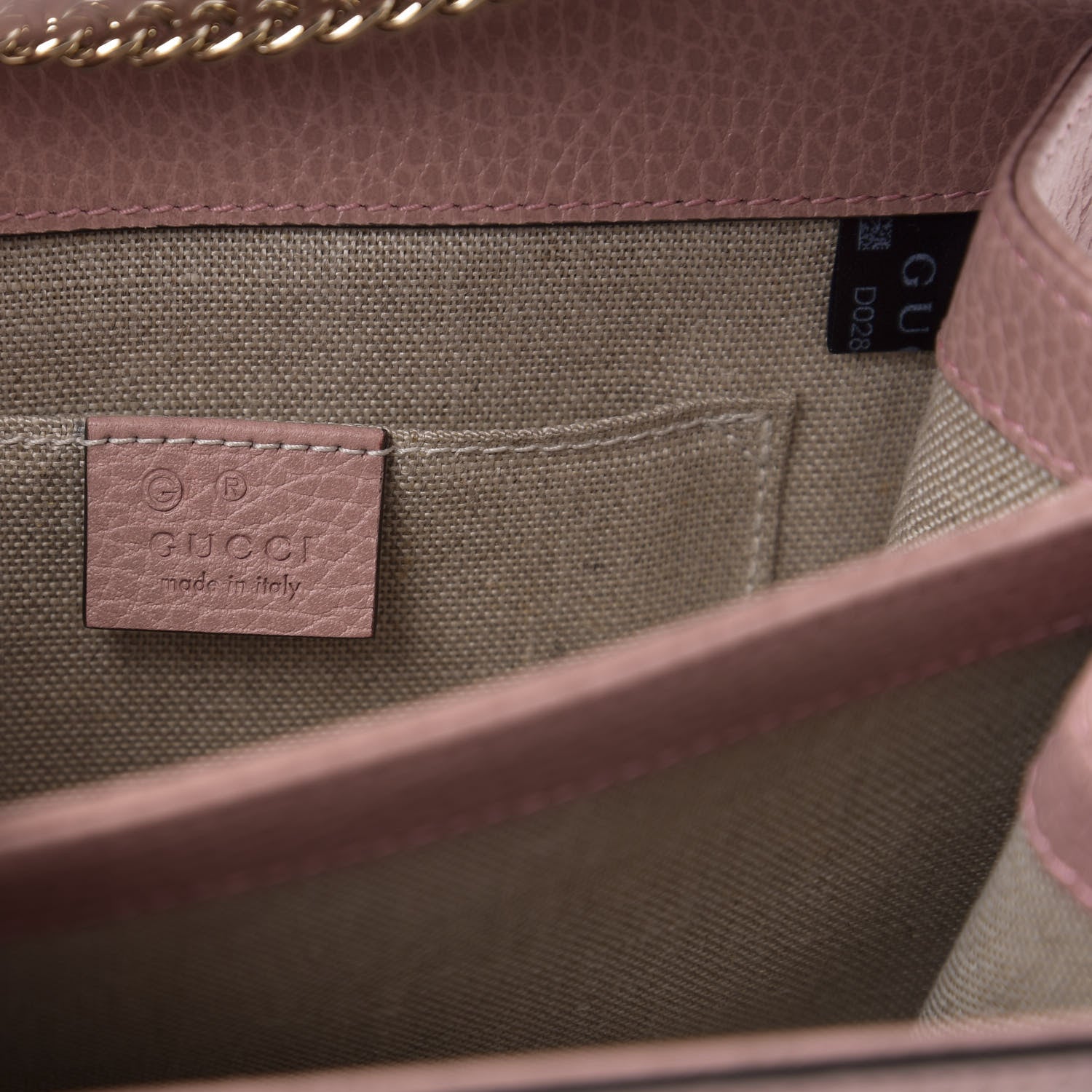 Gucci Dollar Calfskin Small Interlocking G Shoulder Bag Soft Pink 6 of 11