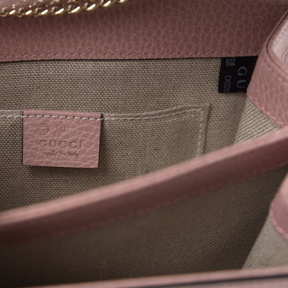 Gucci Dollar Calfskin Small Interlocking G Shoulder Bag Soft Pink 6 of 11