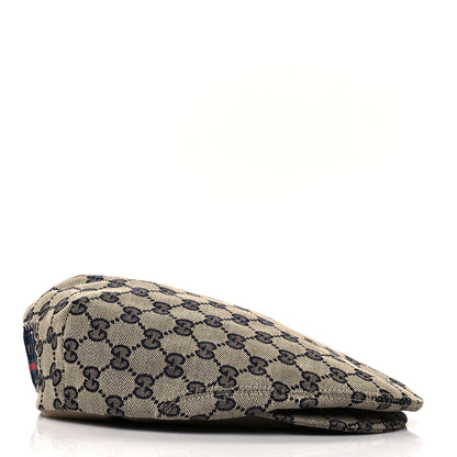 Gucci Monogram Flat Cap XS Navy 5 of 8