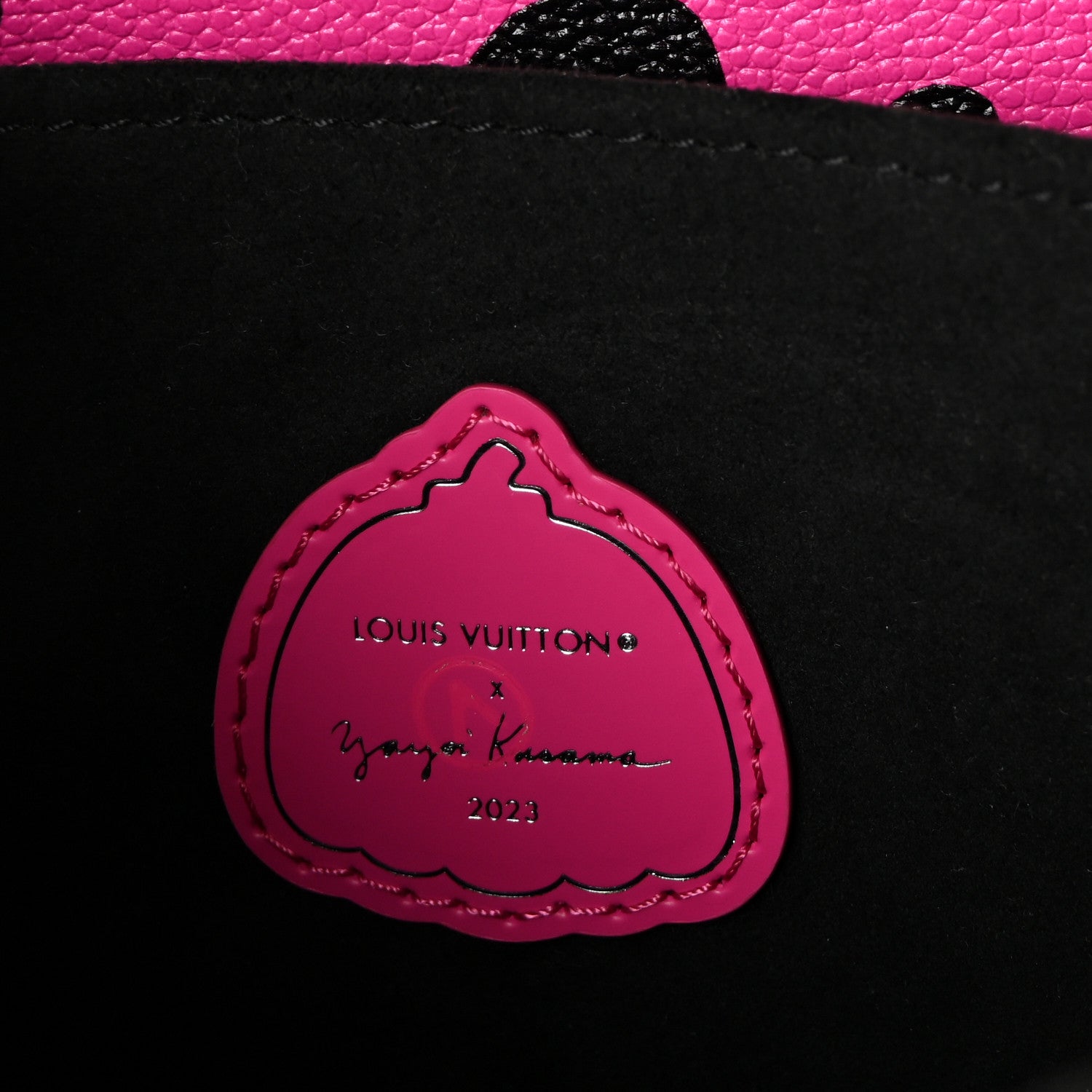 Louis Vuitton LV x YK Empreinte Monogram Giant Pochette Metis Black Fuchsia 6 of 9