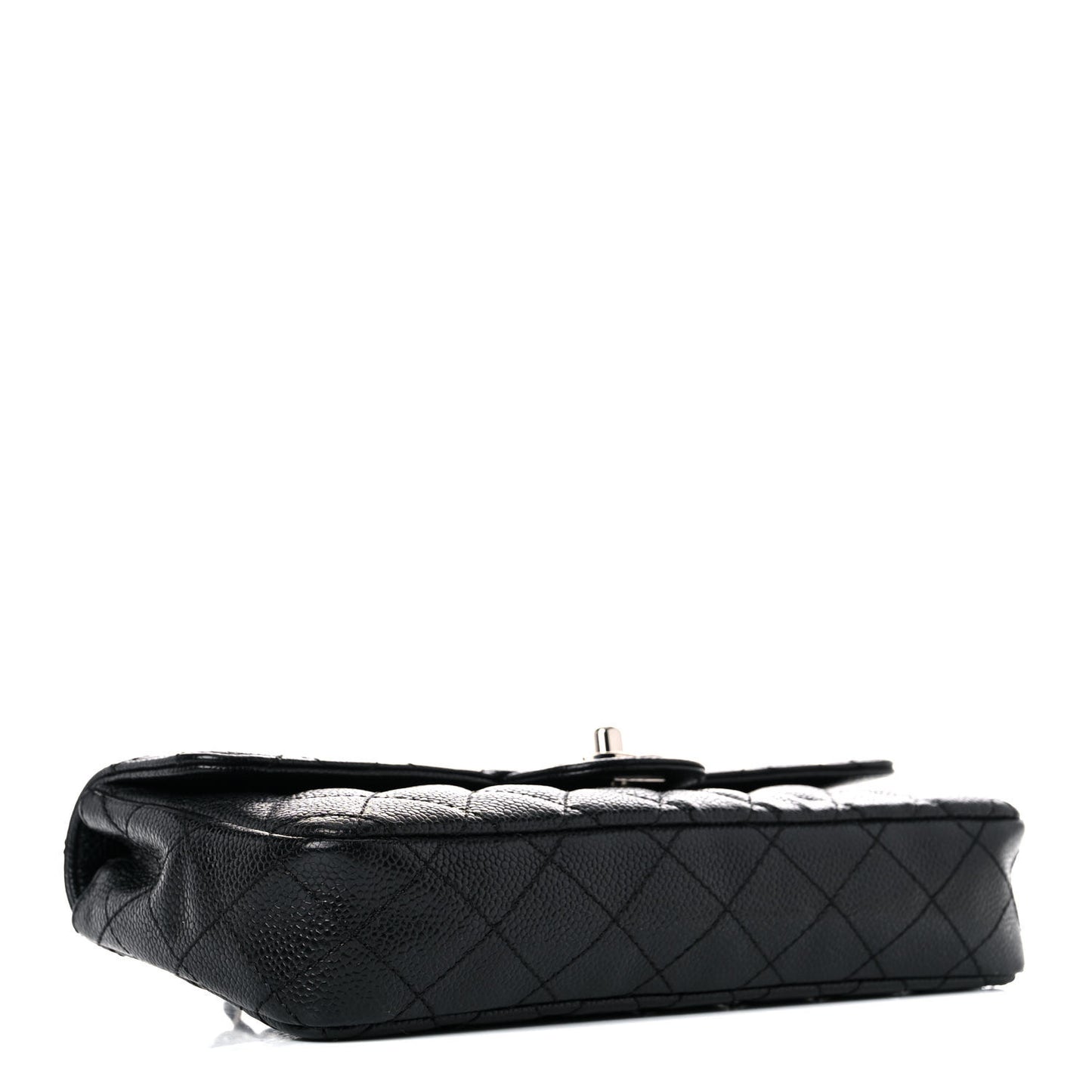 Caviar Quilted East West Flap Black