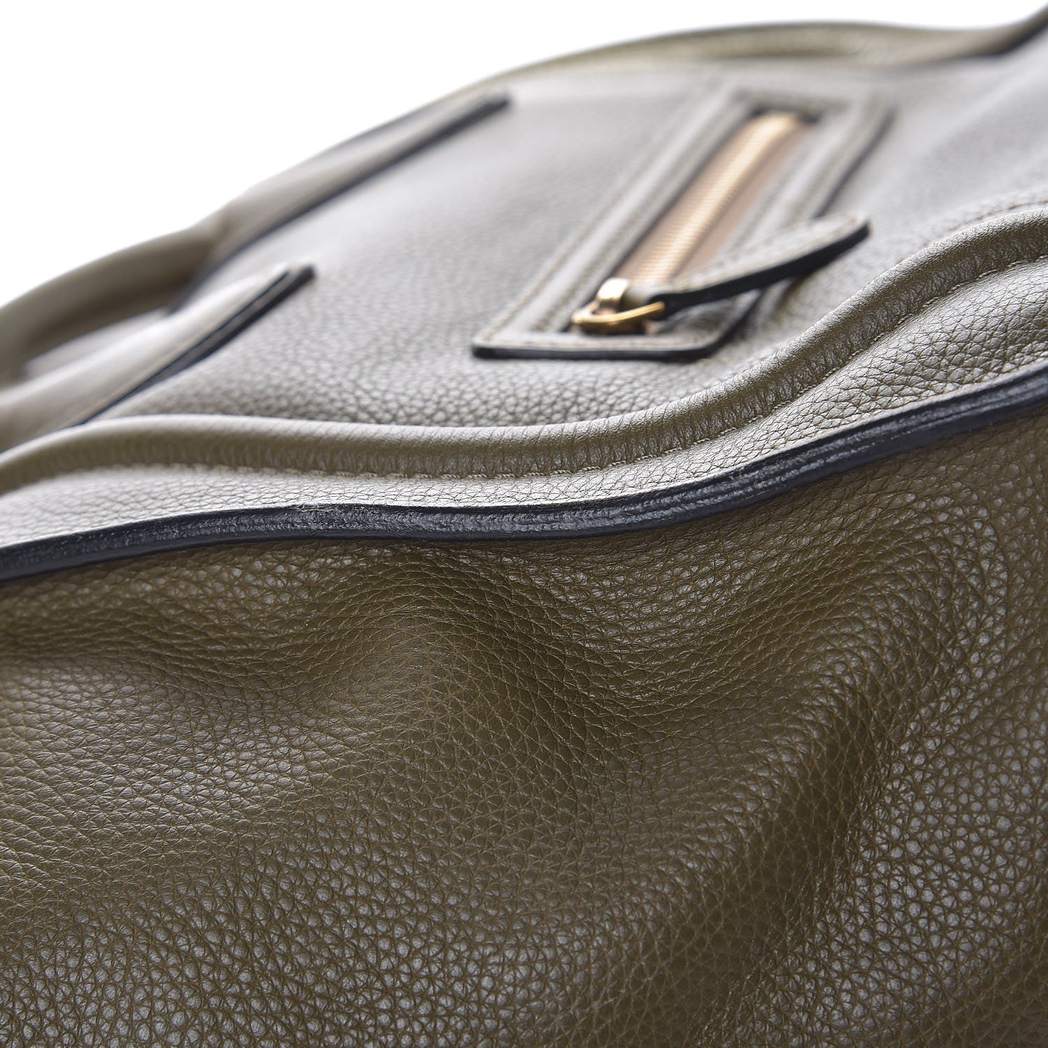 Celine Drummed Calfskin Mini Luggage Jungle 10 of 14