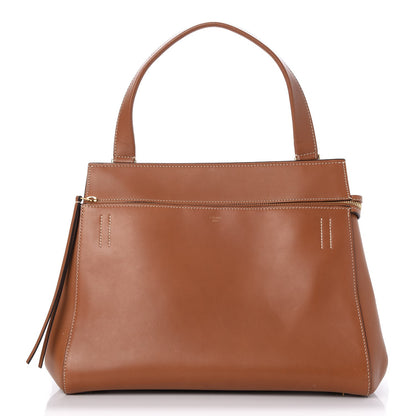 Celine Smooth Calfskin Medium Edge Shoulder Bag Camel 1 of 11