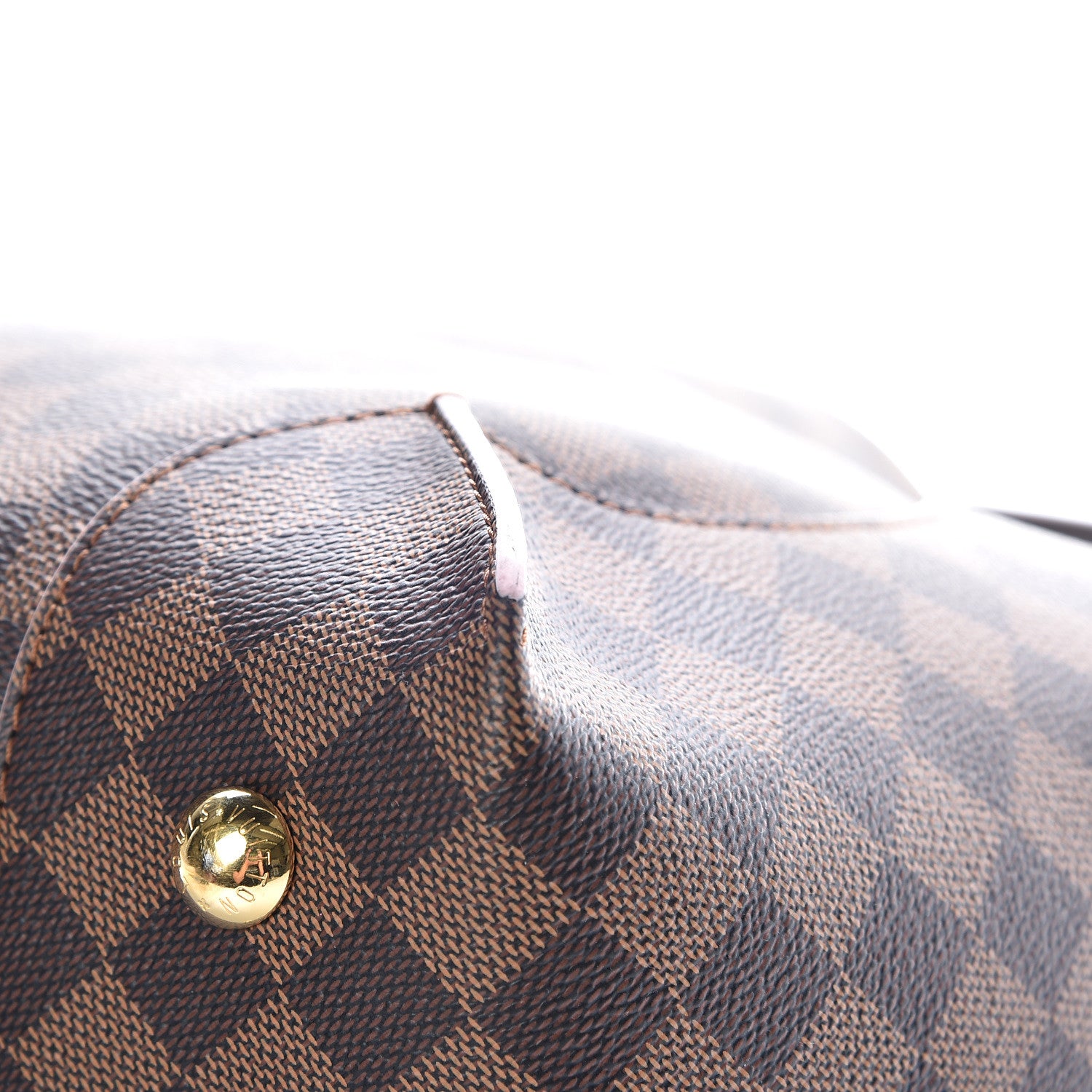Louis Vuitton Damier Ebene Caissa Hobo Rose Ballerine 14 of 18