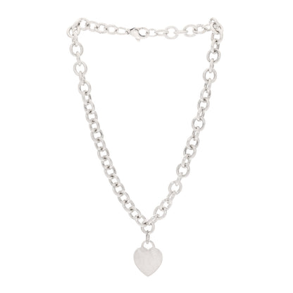 Tiffany Sterling Silver Heart Tag Necklace 3 of 6