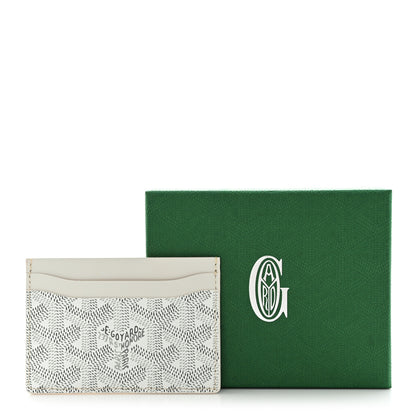 Goyard Goyardine Saint Sulpice Card Holder White 7 of 7