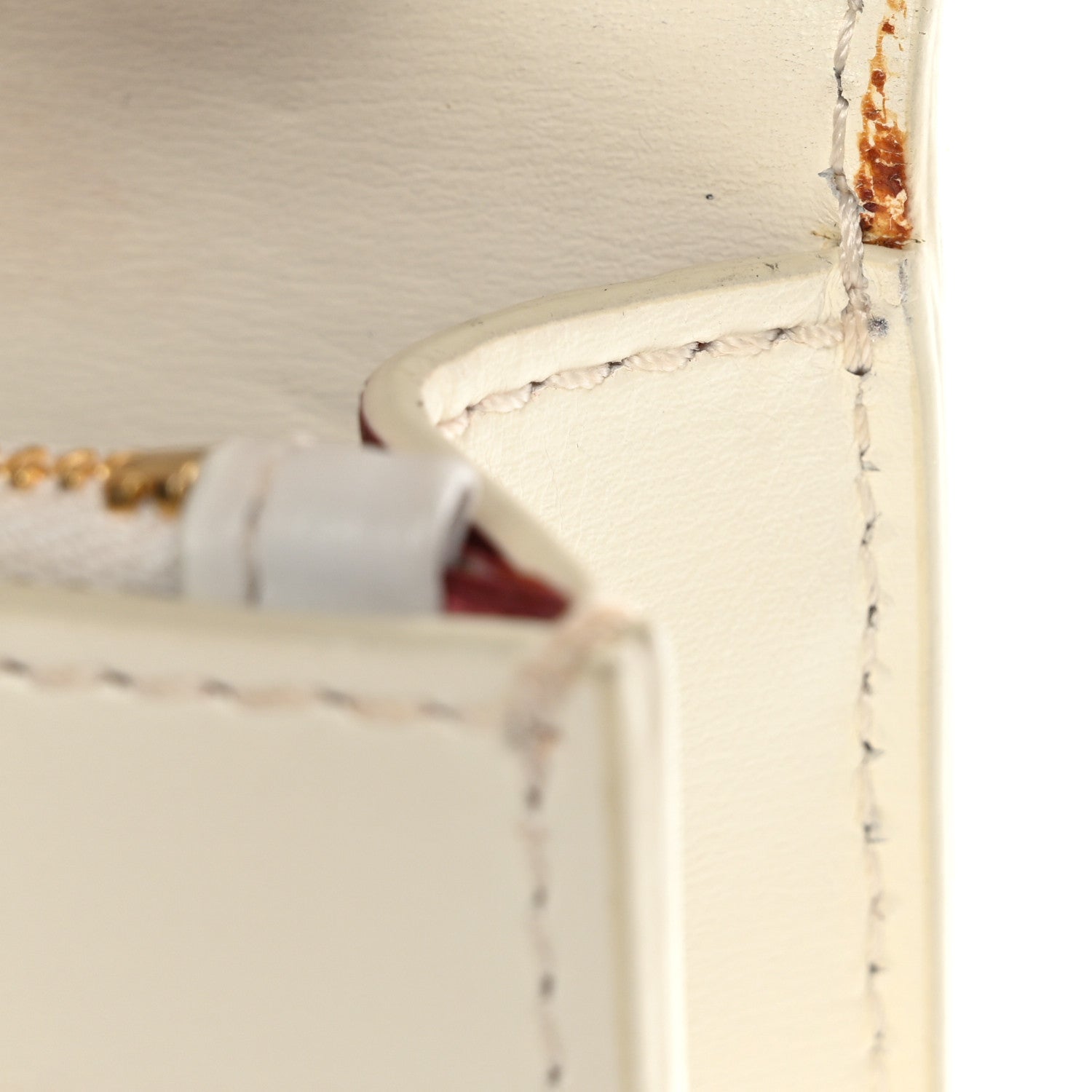 Off-White Calfskin Jitney 0.5 Cash Inside Crossbody Bag White