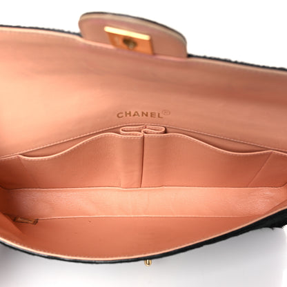 Chanel Pony Hair CocoDouble East West Flap Black Rose 5 of 9