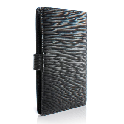 Louis Vuitton Epi Small Ring Agenda Cover Black 3 of 7