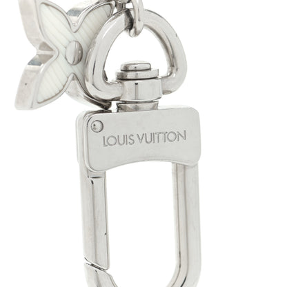Louis Vuitton Fleur De Monogram Bag Charm Chain Silver 5 of 5