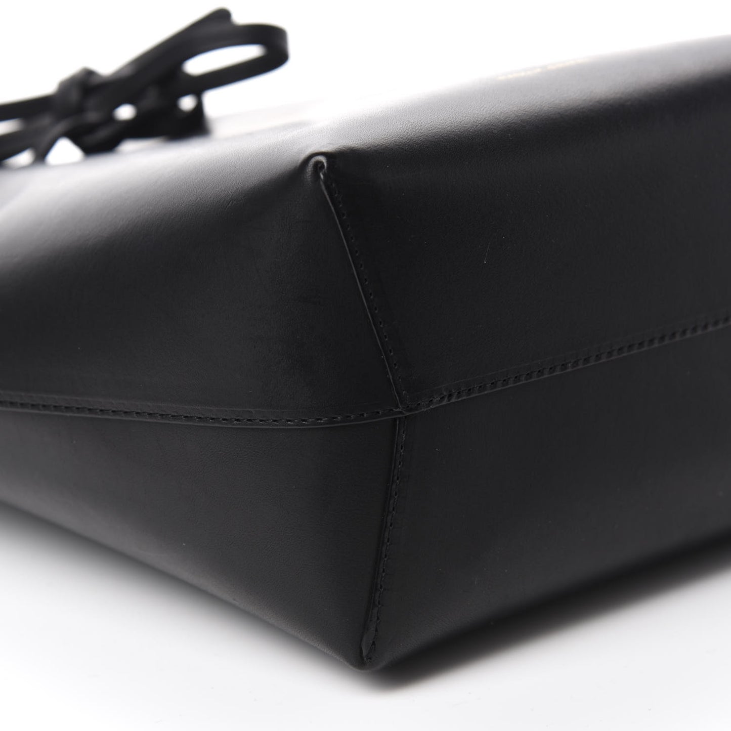 Calfskin Mini Bucket Bag Black Ballerina