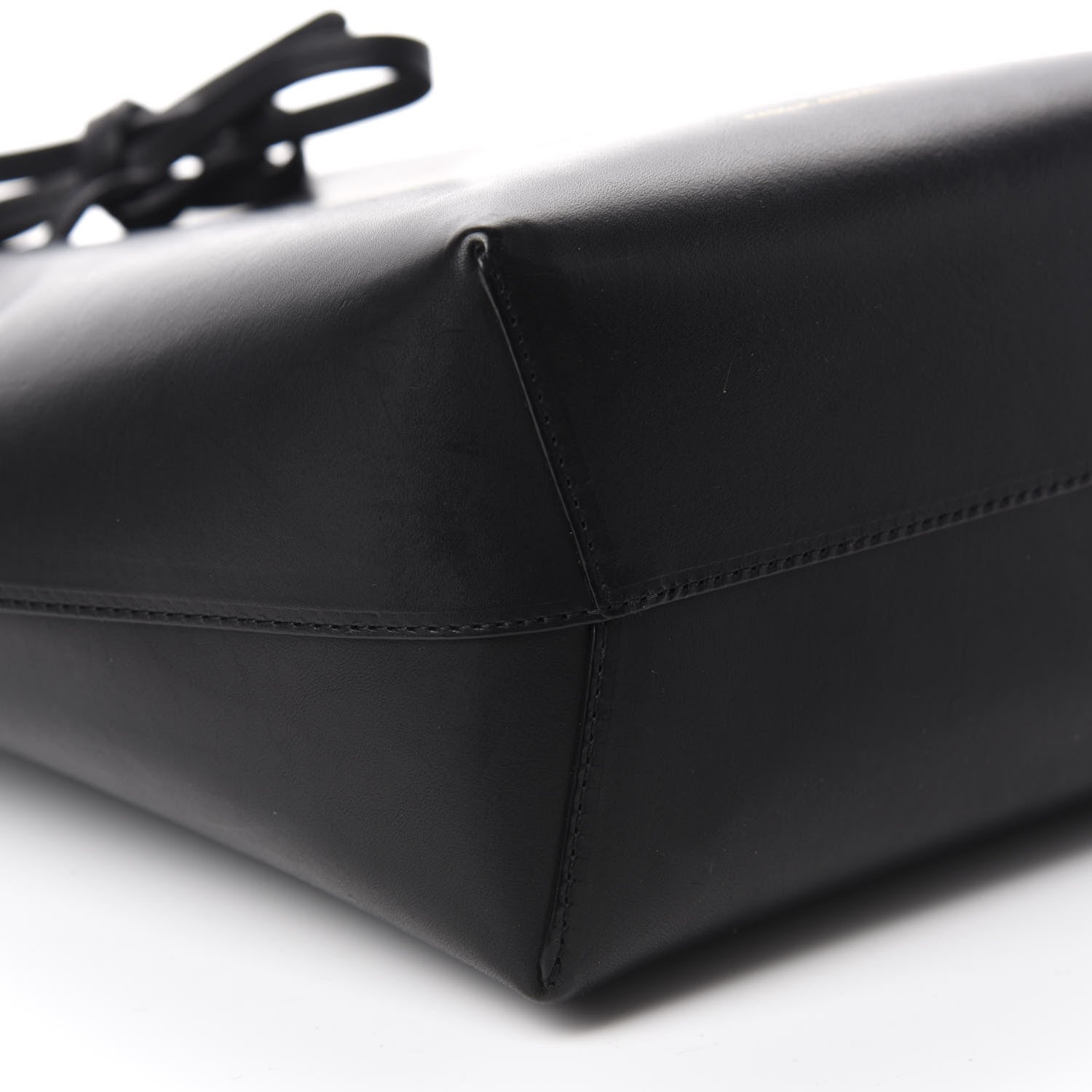 Mansur Gavriel Calfskin Mini Bucket Bag Black Ballerina 6 of 10