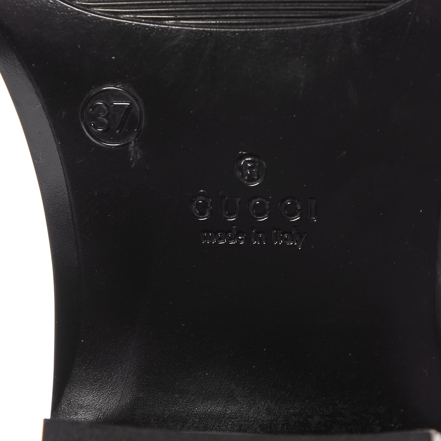 Gucci GG Rubber Rain Boot 37 Nero Black 9 of 18