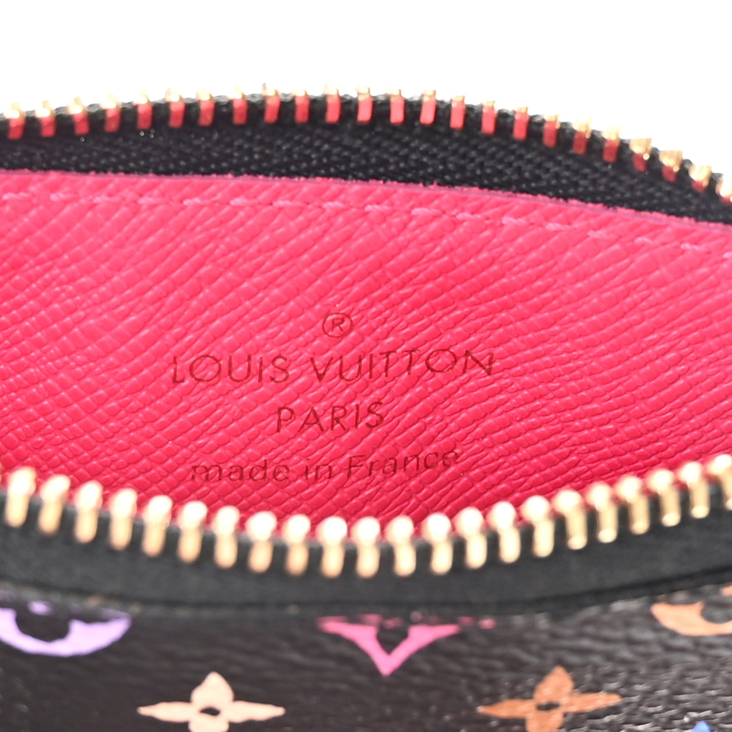 Monogram Multicolor Key Pouch Black Grenade