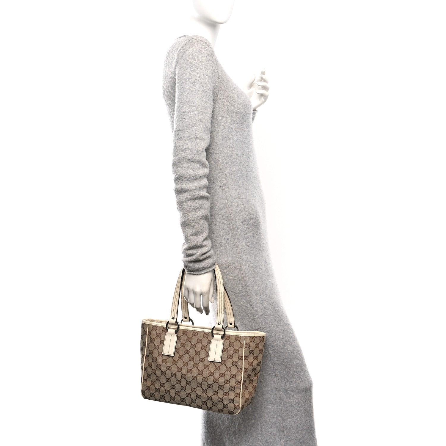 Gucci Monogram Medium Tote Off White 2 of 10