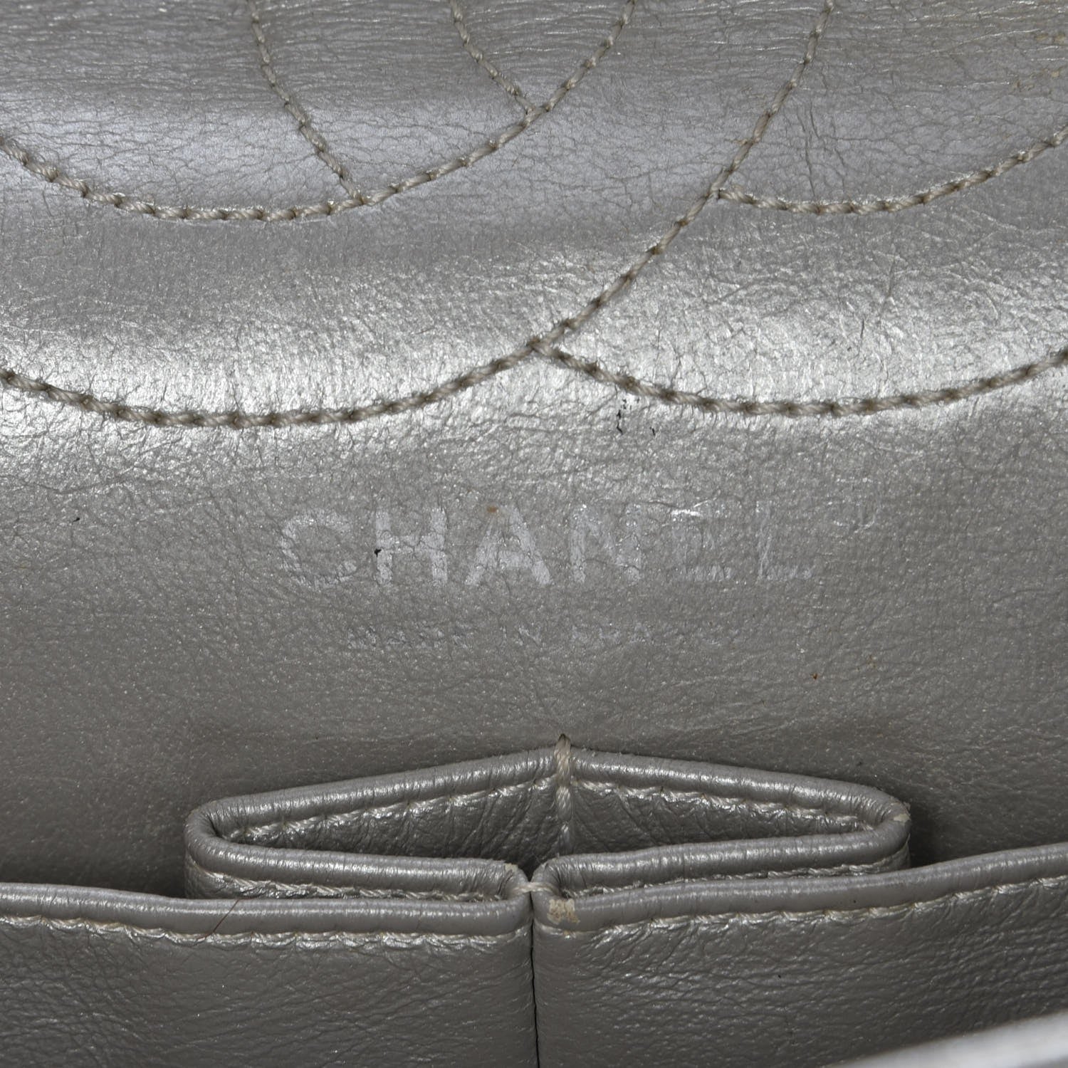 Chanel Metallic Aged Calfskin Quilted 2.55 Reissue 226 Flap Silver 7 of 11