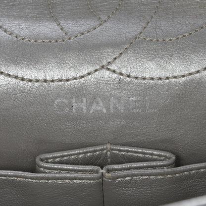 Chanel Metallic Aged Calfskin Quilted 2.55 Reissue 226 Flap Silver 7 of 11