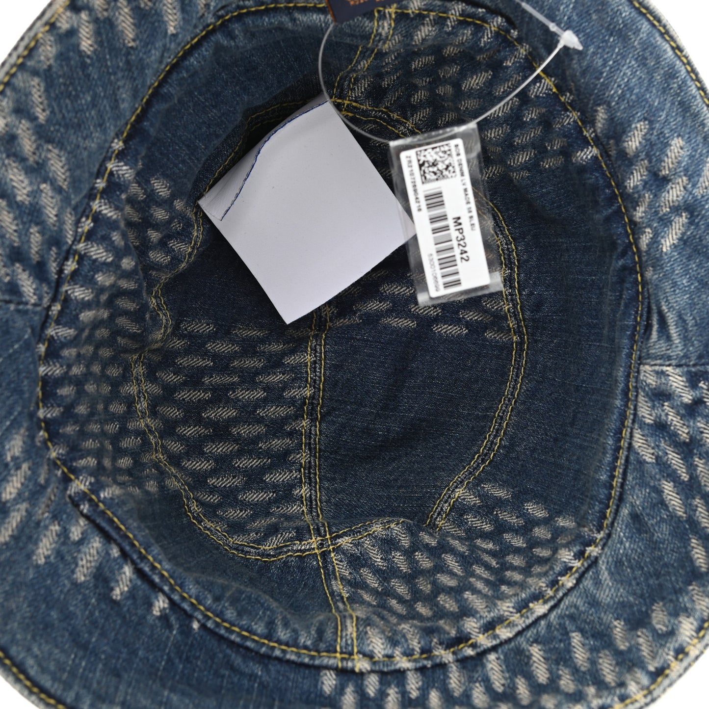 x NIGO Monogram Denim LV Made Bucket Hat M Blue