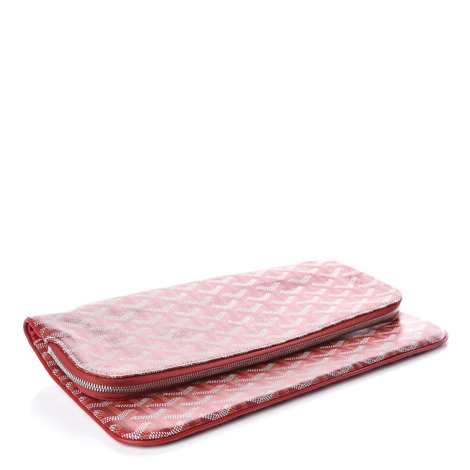 Goyard Goyardine Sainte Marie Soft Clutch Red 7 of 15