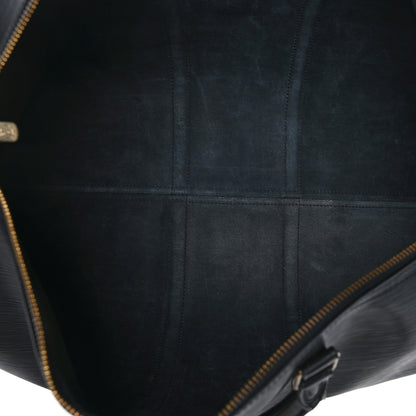 Louis Vuitton Epi Keepall 55 Black 5 of 10