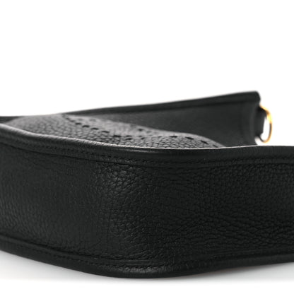 Hermes Taurillon Clemence Evelyne TPM Black 10 of 12