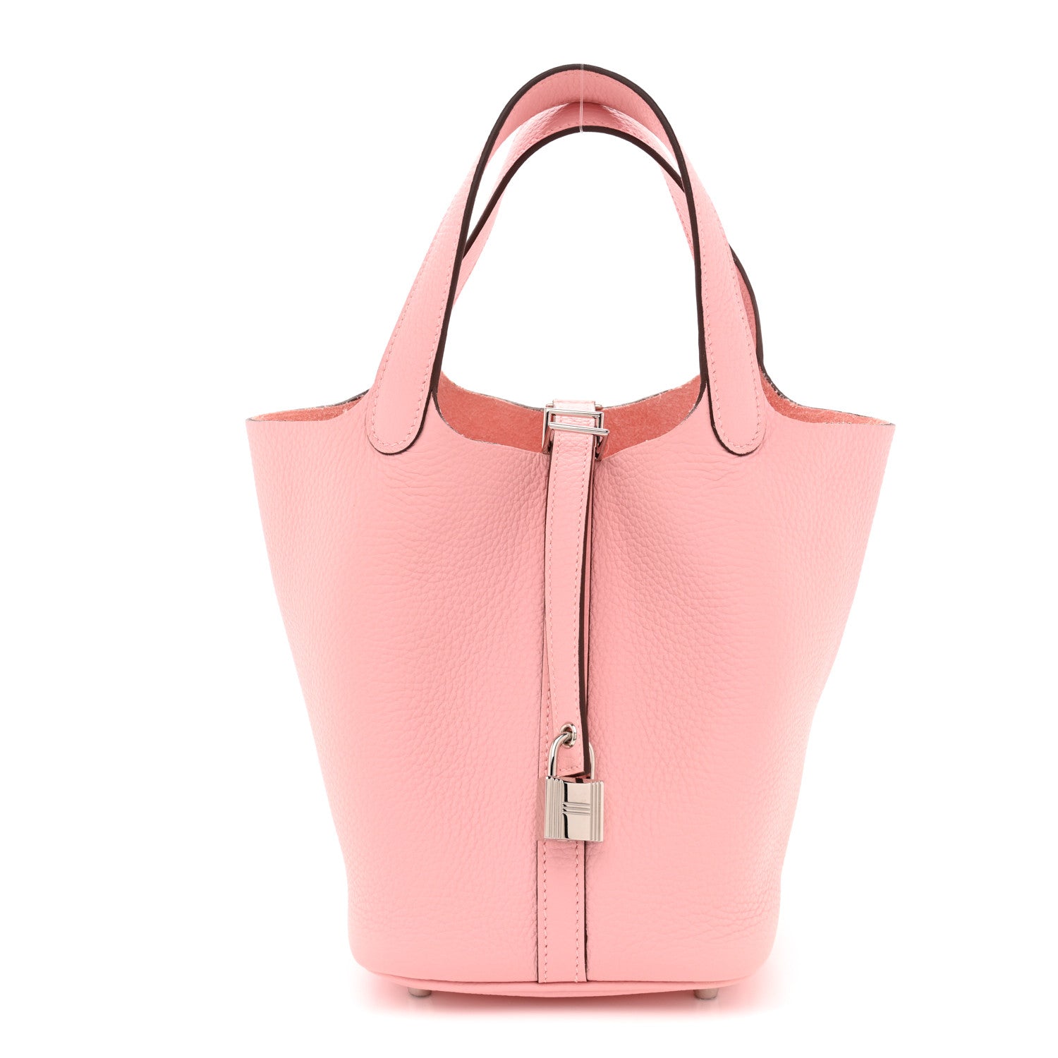 Hermes Taurillon Clemence Picotin Lock 18 PM Rose Sakura 1 of 11