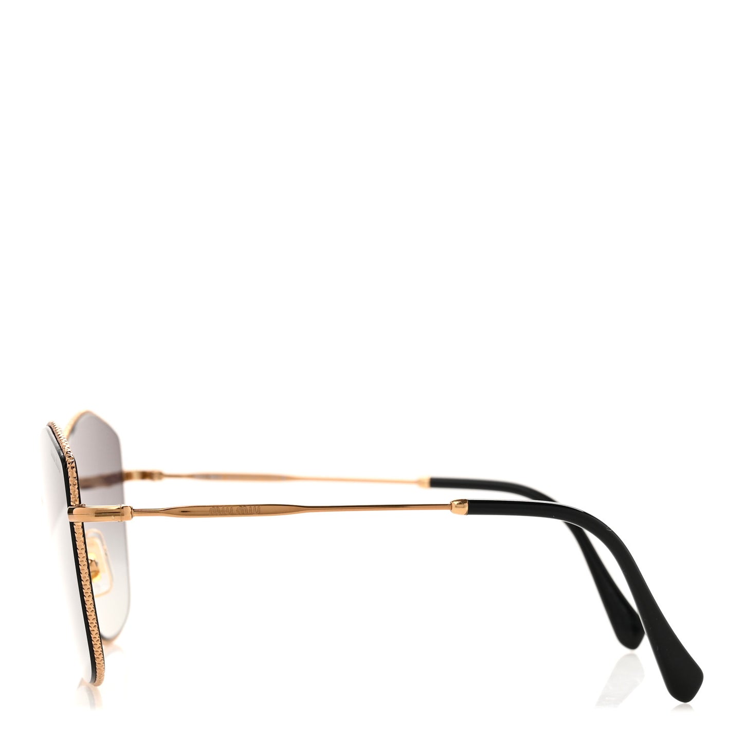 Metal Cat Eye Sunglasses SMU60V Gold Grey