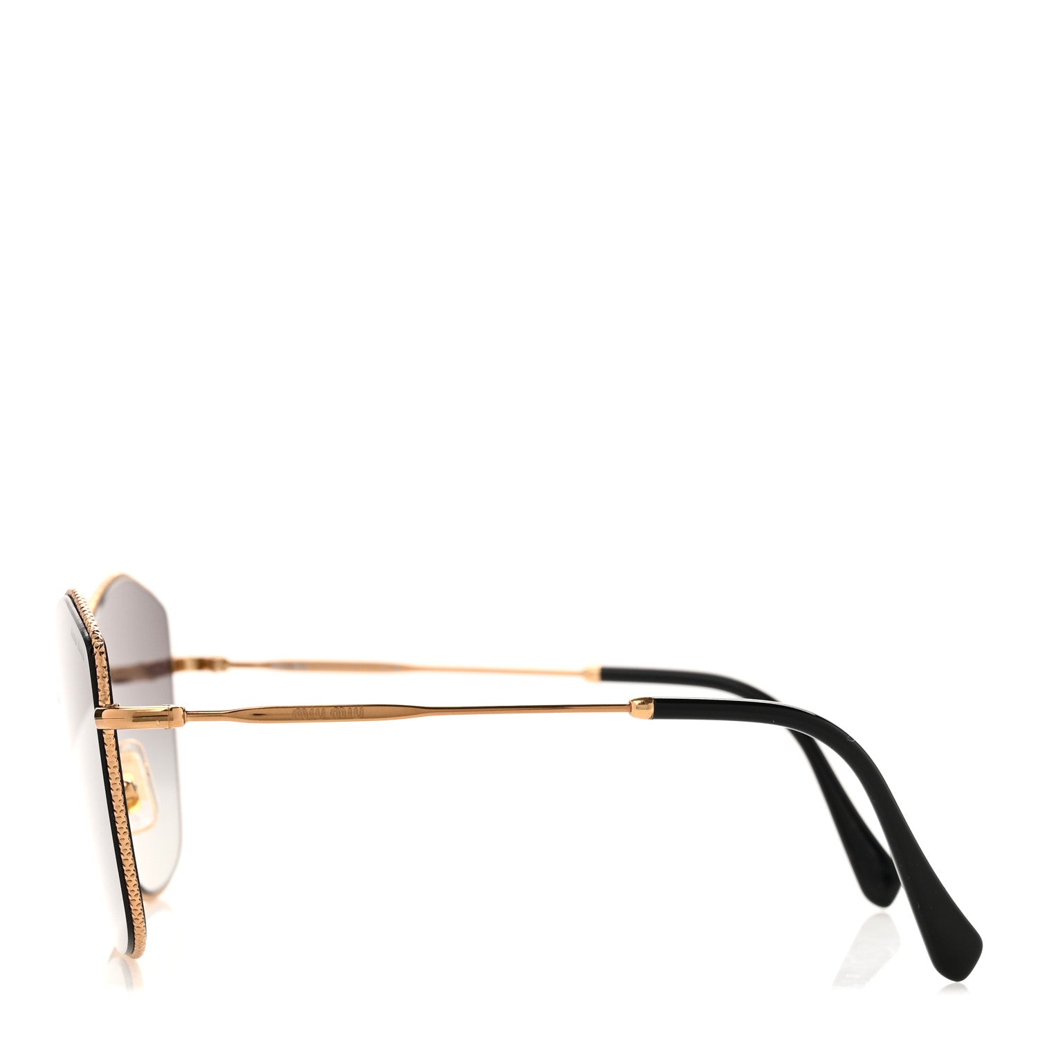 Miu Miu Metal Cat Eye Sunglasses SMU60V Gold Grey 3 of 7