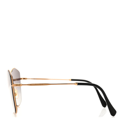 Miu Miu Metal Cat Eye Sunglasses SMU60V Gold Grey 3 of 7