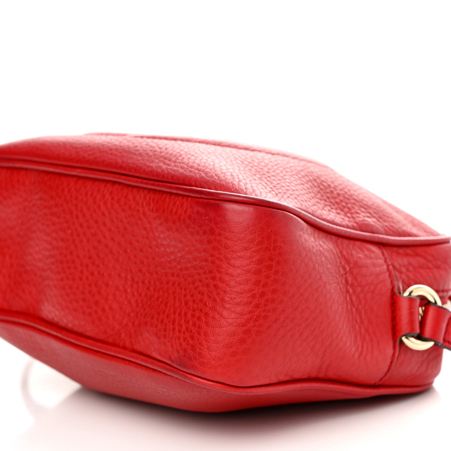 Gucci Pebbled Calfskin Small Soho Disco Bag Tabasco Red 11 of 15