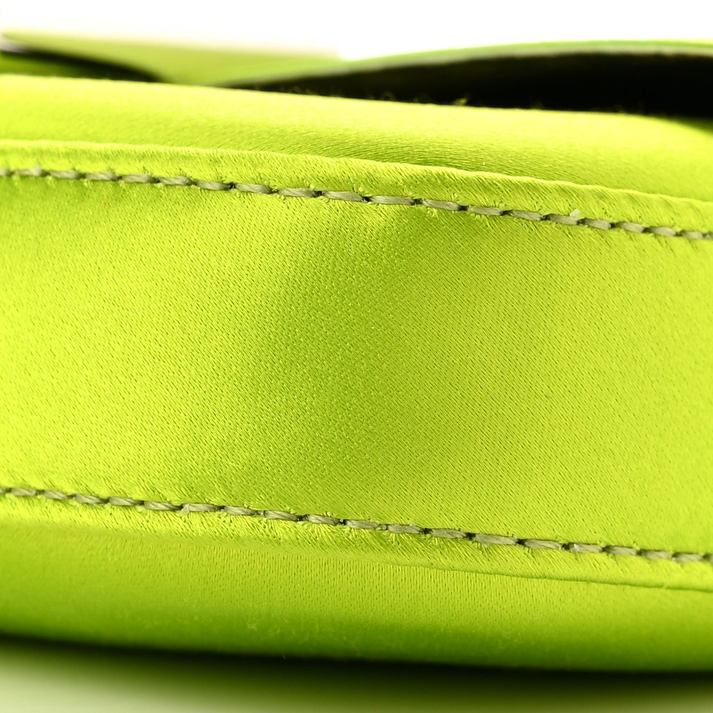 Silk Satin Phone Baguette Wasabi