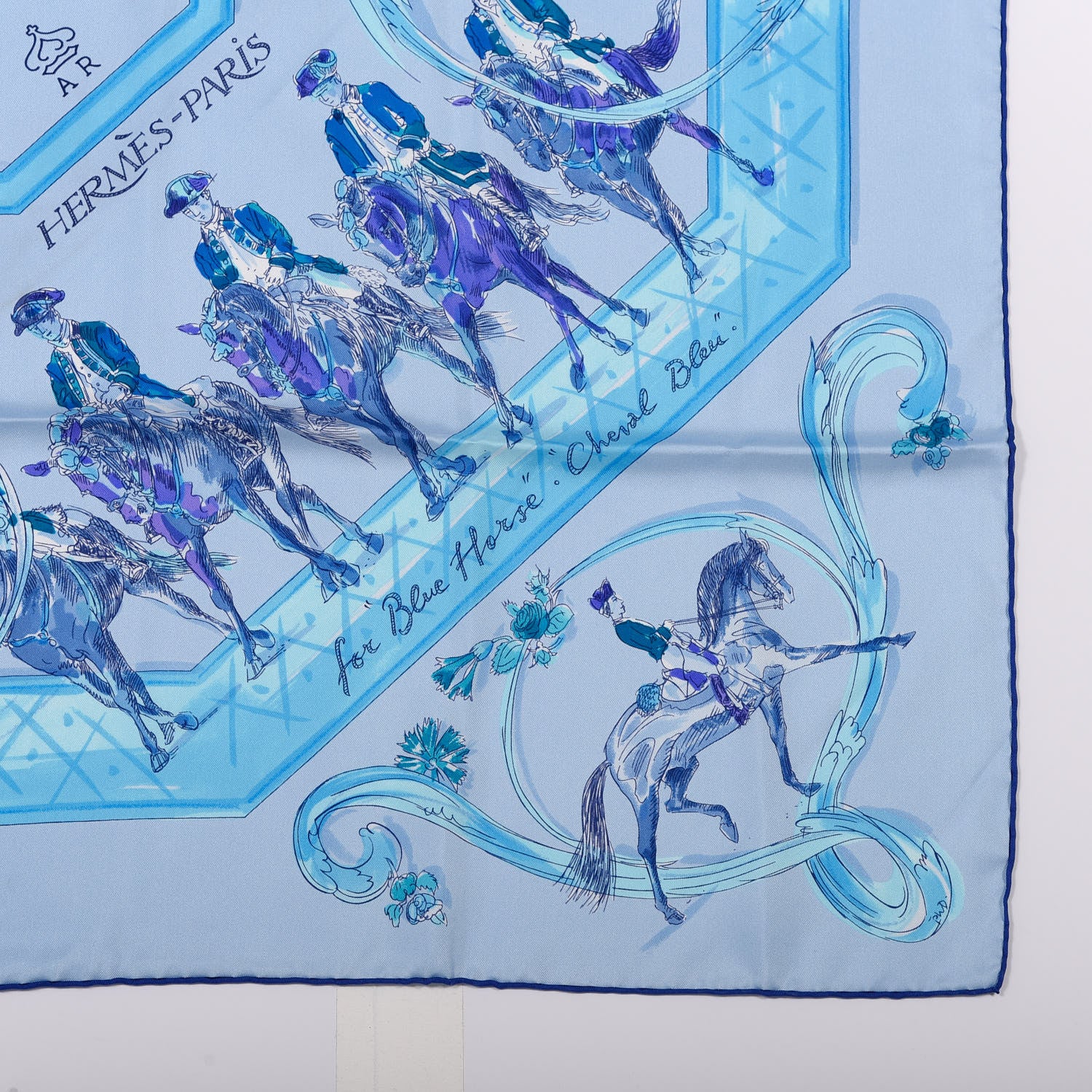 Hermes Silk Ecole Portugaise D'Art Equestre Scarf 90 5 of 5