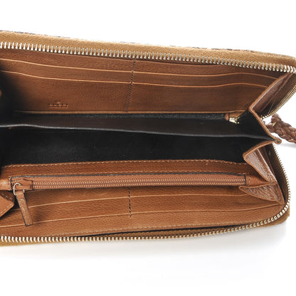 Gucci Python Marrakech Zip Around Wallet Brown 5 of 8