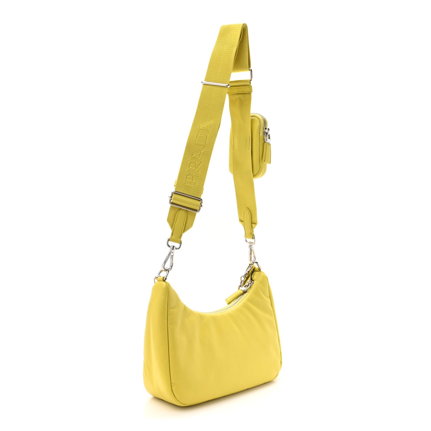 Prada Nappa Soft Padded Re-Edition 2005 Shoulder Bag Cedro 3 of 9