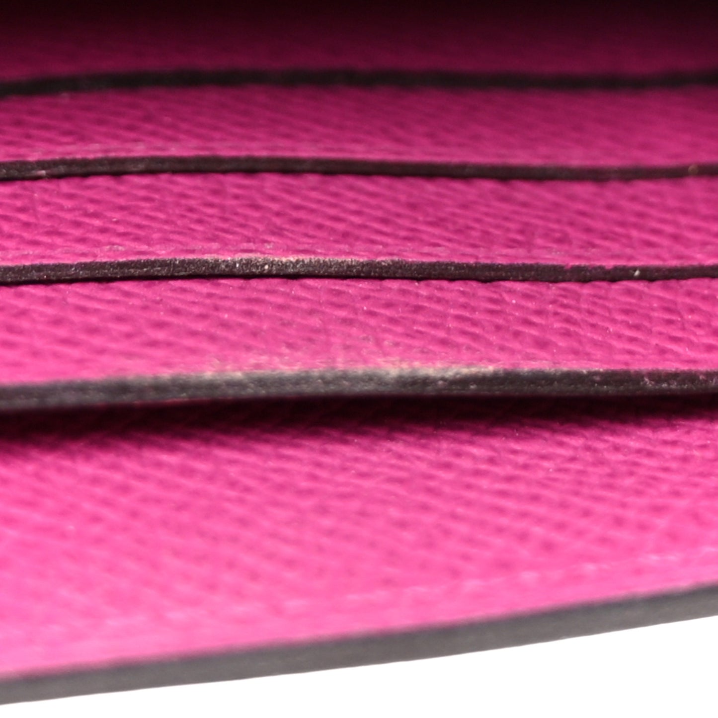 Epsom Kelly Longue Wallet Rose Pourpre