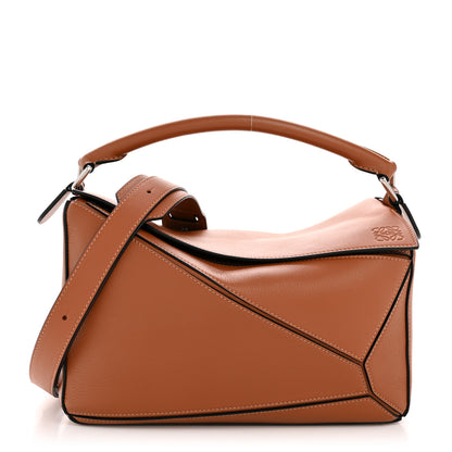 Loewe Calfskin Medium Puzzle Bag Tan 1 of 12