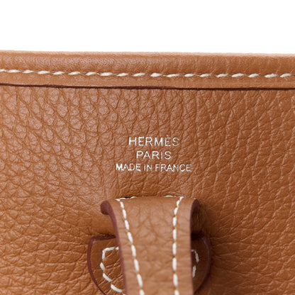 Hermes Taurillon Maurice Amazone Evelyne TPM Gold White 6 of 10