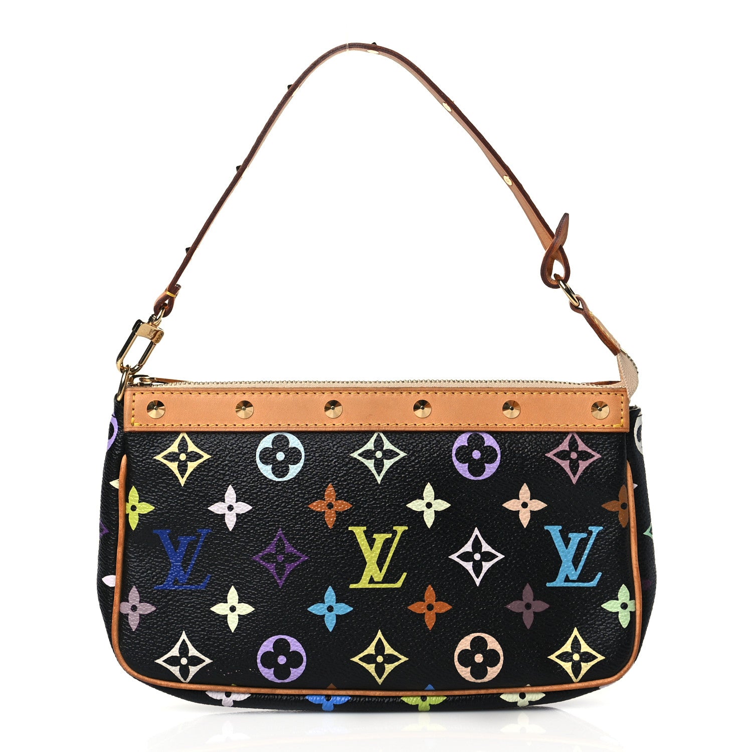 Louis Vuitton Monogram Multicolor Pochette Accessories Black 1 of 9
