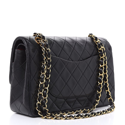 Chanel Lambskin Quilted Medium Double Flap Black 3 of 17