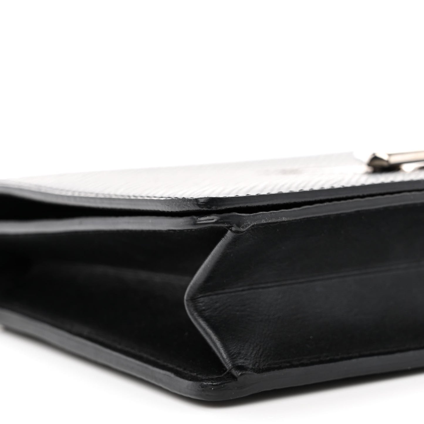 Epi Twist Belt Chain Wallet Black
