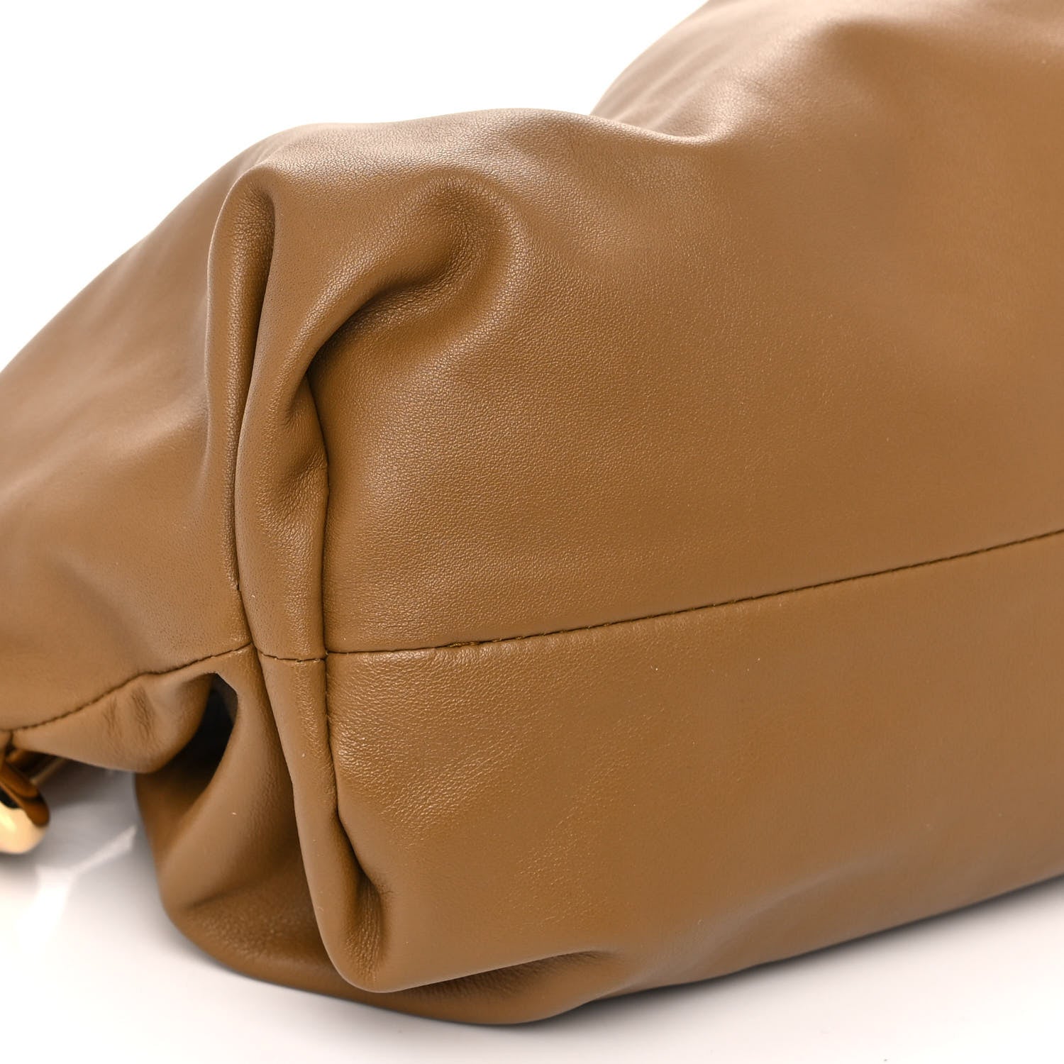 Bottega Veneta Calfskin The Pouch Chain Cammello 8 of 9