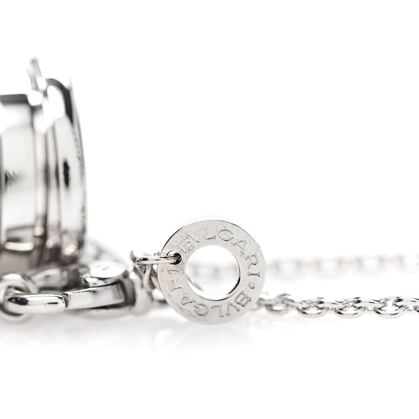 18K White Gold B.Zero1 Pendant Necklace