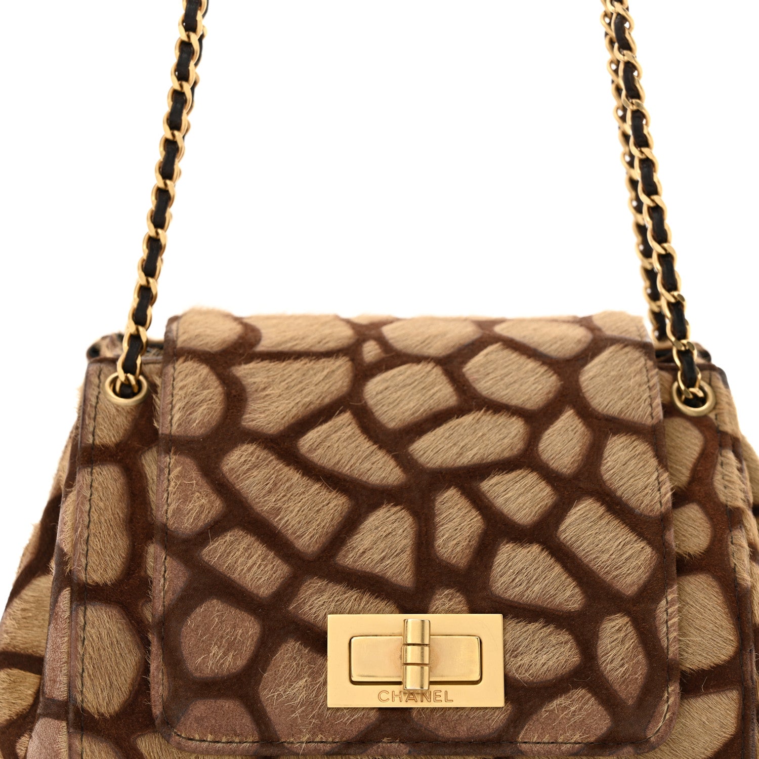 Chanel Pony Hair Reissue 2.55 Accordion Flap Brown 9 of 14