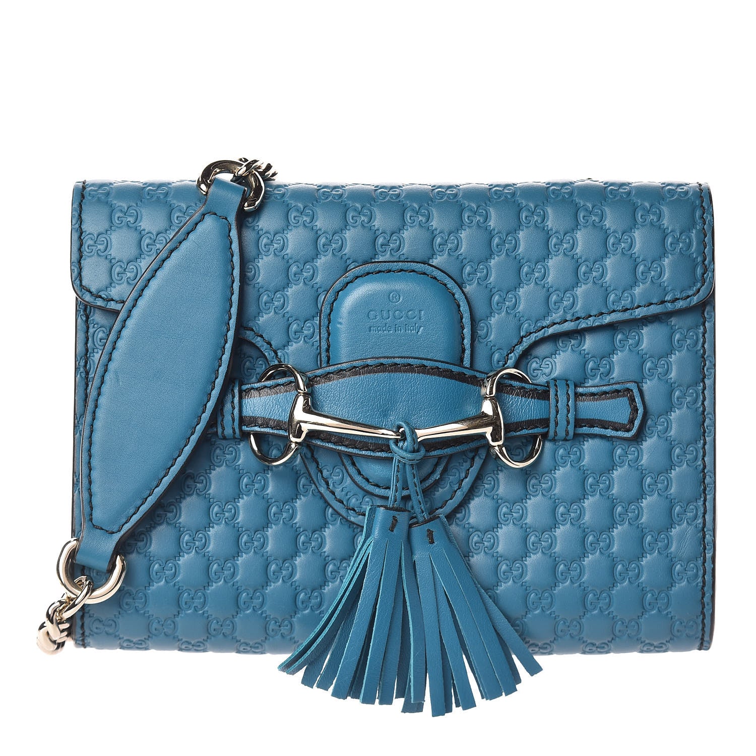 Gucci Microguccissima Mini Emily Shoulder Bag Deep Cobalt 1 of 11